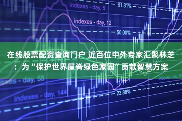 在线股票配资查询门户 近百位中外专家汇聚林芝：为“保护世界屋脊绿色家园”贡献智慧方案